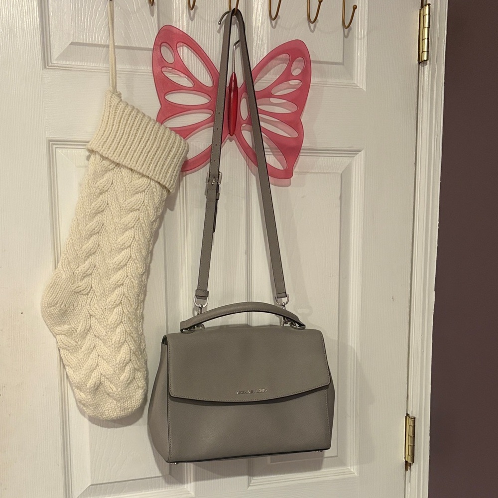 Michael Kors Gray Handbag with Top Handle